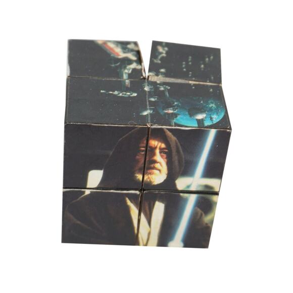 Star Wars Cube Promo Taco Bell Meal Toy - Trilogy 2" Puzzle Picture Game 1996 - Picture 3 of 8